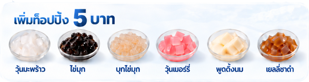 ภาพประกอบท็อปปิ้งของ SNOWTEE