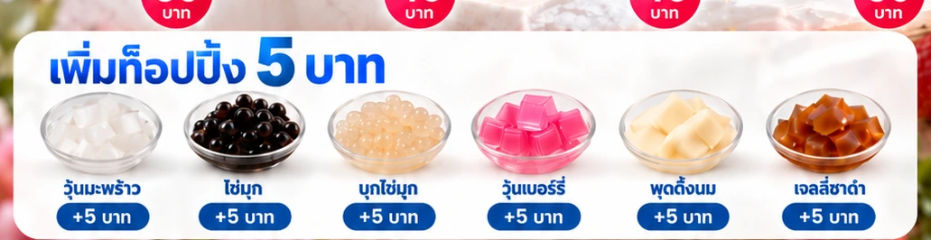 ภาพประกอบท็อปปิ้งของ SNOWTEE